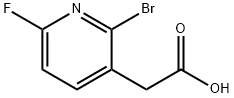 2-(2-bromo-6-fluoropyridin-3-yl)acetic acid Structure