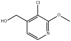 2-甲氧基-4-氯-3-羟甲基吡啶 结构式