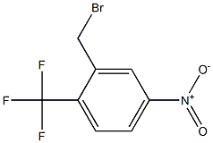 2-(bromomethyl)-4-nitro-1-(trifluoromethyl)benzene, 1227587-81-6, 结构式