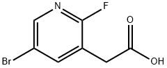 2-(5-bromo-2-fluoropyridin-3-yl)acetic acid Structure