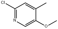 2-氯-5-甲氧基-4-甲基吡啶 结构式