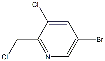 5-bromo-3-chloro-2-(chloromethyl)pyridine Structure