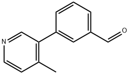 3-(4-methylpyridin-3-yl)benzaldehyde 结构式