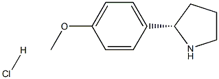 1-((2S)PYRROLIDIN-2-YL)-4-METHOXYBENZENE HCl Struktur