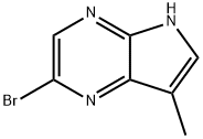 2-BROMO-7-METHYL-5H-PYRROLO[2,3-B]PYRAZINE Structure
