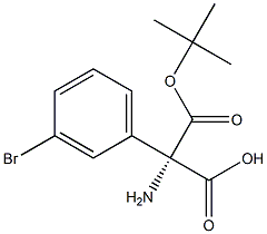 Boc-(S)-2-amino-2-(3-bromophenyl)acetic acid Structure