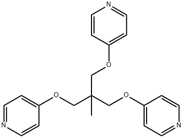 4,4-((2-甲基-2-((吡啶-4-基氧基)甲基)丙烷-1,3-二基)双(氧基))二吡啶, 1228960-86-8, 结构式