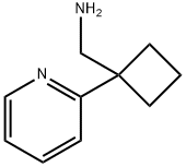 [1-(pyridin-2-yl)cyclobutyl]methanamine 结构式