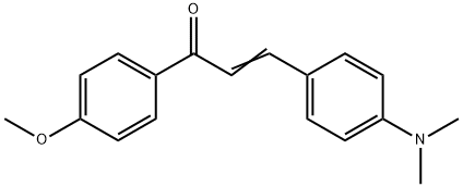 (E)-3-(4-(DIMETHYLAMINO)PHENYL)-1-(4-METHOXYPHENYL)PROP-2-EN-1-ONE, 1230-77-9, 结构式