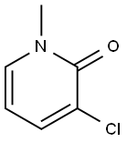 3-氯-1-甲基吡啶-2(1H)-酮, 123062-64-6, 结构式