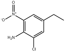 2-Chloro-4-ethyl-6-nitro-phenylamine Struktur