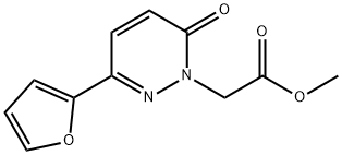 methyl 2-[3-(furan-2-yl)-6-oxo-1,6-dihydropyridazin-1-yl]acetate Struktur