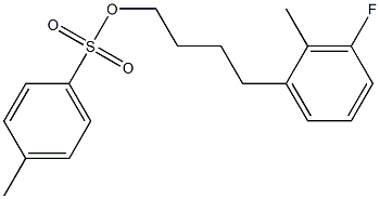 4-(3-氟-2-甲基苯基)丁基-4-甲基苯磺酸酯,1232862-54-2,结构式