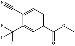 甲基4-氰基-3-(三氟甲基)苯甲酸酯, 1233243-95-2, 结构式