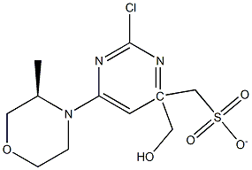 (R)-(2-chloro-6-(3-methylmorpholino)pyrimidin-4-yl)methyl methanesulfonate Structure