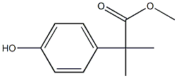 2-(4-羟基苯基)-2-甲基丙酸甲酯, 123342-40-5, 结构式