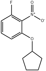 1-(Cyclopentyloxy)-3-fluoro-2-nitrobenzene Struktur