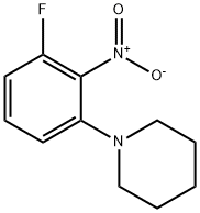 1-(3-Fluoro-2-nitrophenyl)piperidine Struktur