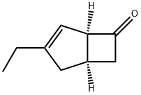 (1R,5S)-3-ethyl-Bicyclo[3.2.0]hept-3-en-6-one Struktur