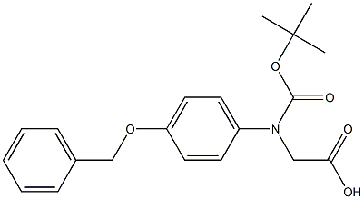N-BOC-S-4-苄氧基苯甘氨酸, 123593-66-8, 结构式