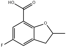 5-氟-2-甲基-2,3-二氢苯并呋喃7-甲酸, 123656-38-2, 结构式