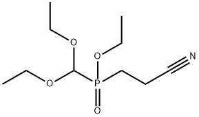 ethyl 2-cyanoethyl(diethoxymethyl)phosphinate Structure