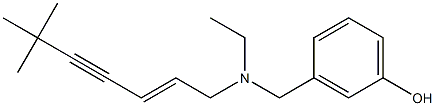 Phenol, 3-[[(6,6-dimethyl-2-hepten-4-ynyl)ethylamino]methyl]-, (E)- Structure