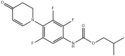 isobutyl (2,3,5-trifluoro-4-(4-oxo-3,4-dihydropyridin-1(2H)-yl)phenyl)carbamate Structure
