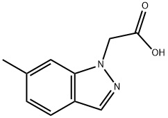 (6-Methyl-indazol-1-yl)-acetic acid Structure