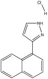 3-(1-naphthyl)-1H-pyrazole hydrochloride Structure