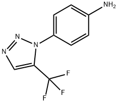 4-[5-(trifluoromethyl)-1H-1,2,3-triazol-1-yl]aniline|