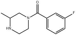 1-(3-fluorobenzoyl)-3-methylpiperazine Struktur