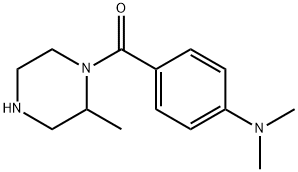 N,N-dimethyl-4-(2-methylpiperazine-1-carbonyl)aniline Struktur