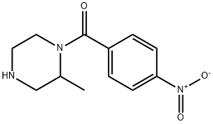 2-methyl-1-(4-nitrobenzoyl)piperazine Struktur