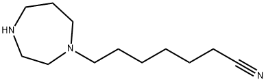 7-(1,4-diazepan-1-yl)heptanenitrile Struktur