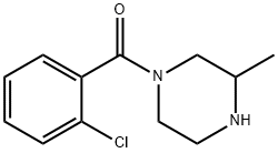 1-(2-chlorobenzoyl)-3-methylpiperazine Struktur
