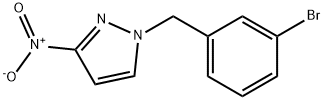 1-[(3-bromophenyl)methyl]-3-nitro-1H-pyrazole Struktur