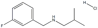 [(3-fluorophenyl)methyl](2-methylpropyl)amine hydrochloride Struktur