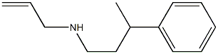 (3-フェニルブチル)(プロプ-2-エン-1-イル)アミン 化学構造式
