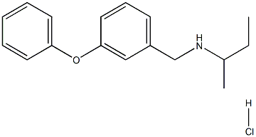 (butan-2-yl)[(3-phenoxyphenyl)methyl]amine hydrochloride Struktur