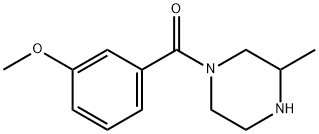 1-(3-methoxybenzoyl)-3-methylpiperazine Struktur