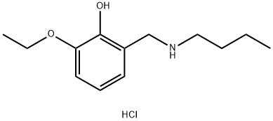 2-[(butylamino)methyl]-6-ethoxyphenol hydrochloride Struktur
