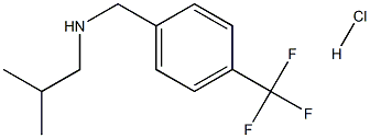 (2-methylpropyl)({[4-(trifluoromethyl)phenyl]methyl})amine hydrochloride Struktur