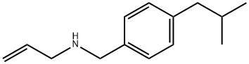 {[4-(2-メチルプロピル)フェニル]メチル}(プロプ-2-エン-1-イル)アミン 化学構造式