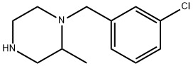 1-[(3-chlorophenyl)methyl]-2-methylpiperazine Struktur