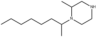 2-methyl-1-(octan-2-yl)piperazine Struktur