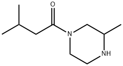 3-methyl-1-(3-methylpiperazin-1-yl)butan-1-one Struktur