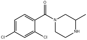 1-(2,4-dichlorobenzoyl)-3-methylpiperazine Struktur