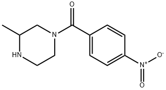 3-methyl-1-(4-nitrobenzoyl)piperazine, 1240575-11-4, 结构式