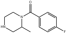 1-(4-fluorobenzoyl)-2-methylpiperazine Struktur